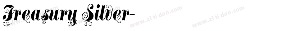 Treasury Silver字体转换